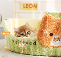 Ganzjahres-Katzen- und Hundebett Neues Kreatives Halbgeschlossenes Design Extra Großes Haustierhaus Abnehmbar Waschbar PP-Material Faltbar