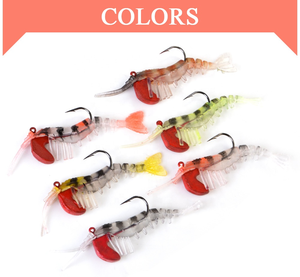 7cm 10cm Tpe 새우 미끼 소프트 실리콘 새우 바이오닉 미끼 낚시 미끼 부두 새우 낚시 미끼 - Product Image 5