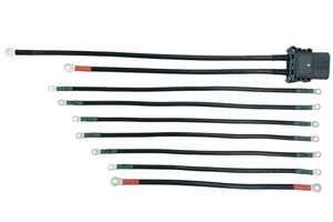 Kabel Sambung Positif Negatif Baterai Forklift Arus Besar Kustom, Konduktor Aluminium Berisolasi PVC 12V Untuk Penggunaan Otomotif - Product Image 2