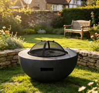 Brasero Fiberstone gris foncé en promotion pour barbecue
