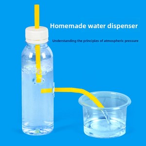 Experimento Científico, Dispensador de Agua Simple Hecho a Mano, Pequeña Invención, Juego de Materiales Hechos a Mano para Bebés de 0 a 3 Meses, Individual - Product Image 1