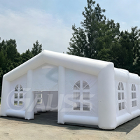 Tente de mariage gonflable blanche sur mesure de grande taille pour mariages et événements festifs, tente de réception gonflable en PVC