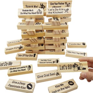 Jeu de construction en bois en forme de cœur pour couple en amoureux - Product Image 5