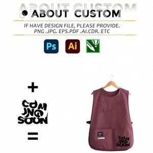 Tablier gilet réglable personnalisé avec logo, anti-éclaboussures, unisexe, pour le personnel de restauration, barista, cuisine et restaurant - Grande Vente - Product Image 2