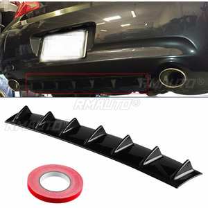 Diffuseur de pare-chocs arrière de voiture, aileron de protection en forme d'aileron de requin, universel pour BMW, Audi, Mazda, Kia, Benz, Toyota - Product Image 1