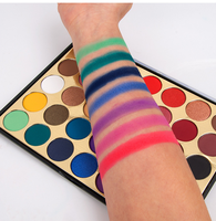 Maquillage en gros : Palette de fards à paupières 35 couleurs, tons terreux, nuances citrouille, nacrés, mats, pailletés, longue tenue, résistants à l'eau