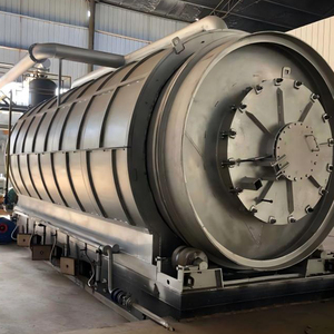 15T Máquina de pirólisis de neumáticos de desecho ecológica completamente automática 45% Rendimiento de aceite Sistema de procesamiento de caucho sin contaminación - Product Image 4