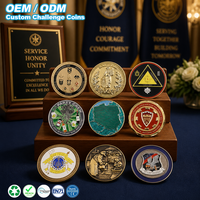 Maßgefertigte Multi-Themen-Herausforderungsmünze Doppelseitig Emailliert 2D 3D Metallmünze Antik-Bronze Vergoldet Sammlerstück Souvenir