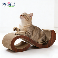 Griffoir pour chat 2 en 1, moderne, en forme de S, écologique, durable, grand, en carton ondulé recyclé, lits, canapés, grattoirs