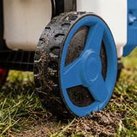 Carrito Pulverizador a Batería de 20L, Pulverizador Eléctrico con Ruedas Nuevas, Tanque Pulverizador de Jardín Inalámbrico de 3.1L/Min