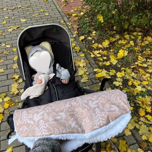 Dày Mùa Đông Ấm Xe Đẩy Trẻ Em Xe Đẩy Tay Muff Không Thấm Nước Xe Đẩy Phụ Kiện Găng Tay Găng Tay Găng Tay Cho Mẹ - Product Image 3