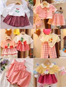 Ventes en gros de vêtements en coton pour enfants neufs, ensembles pour garçons et filles, vêtements pour bébés, lots en vrac, vêtements pour enfants de 0 à 12 ans - Product Image 2