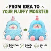Peluche Monstre Violet Personnalisée, Fabrication Directe Usine, OEM ODM, Coton PP, Polyester, Animal en Peluche, Vente en Gros, MOQ, Peluche Amusante