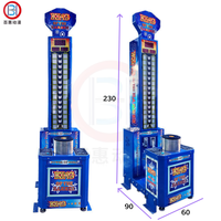 Machine d'arcade de boxe Baihui à monnayeur, double joueur, en métal, avec mesure de force, 110/220V
