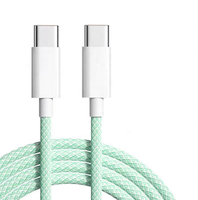 USB C Tipo C a Tipo C 3A 60W Cable de datos de carga rápida Cable de teléfono móvil para iPhone 15 Samsung Huawei