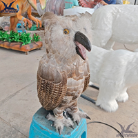 Modèle animal de simulation d'oiseau réaliste grandeur nature hibou animatronique à vendre