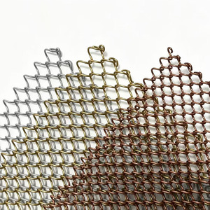 Cortina <span class=keywords><strong>de</strong></span> <span class=keywords><strong>Malla</strong></span> Metálica Decorativa <span class=keywords><strong>de</strong></span> Aluminio Ligero, Tamaño Personalizado, para Revestimiento <span class=keywords><strong>de</strong></span> Fachadas y División <span class=keywords><strong>de</strong></span> Interiores - Product Image 5