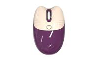 Mouse nirkabel bentuk kucing Teclado Y, Mouse komputer lucu tanpa kabel