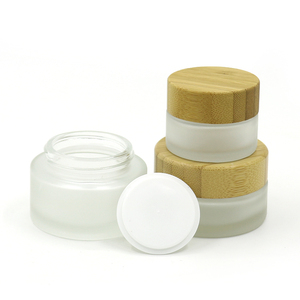 <span class=keywords><strong>Pot</strong></span> cosmétique <span class=keywords><strong>en</strong></span> verre rond givré écologique avec couvercle <span class=keywords><strong>en</strong></span> bois, rechargeable, vide, pour produits de beauté - Vente <span class=keywords><strong>en</strong></span> gros - Product Image 5