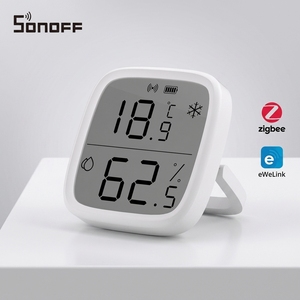 Sensor Inteligente de Temperatura y Humedad Itead SONOFF SNZB-02D Zigbee 3.0 con Pantalla LCD, Escena Inteligente con Nspanel Pro, IHost, Añadir a Home Assistant - Product Image 1