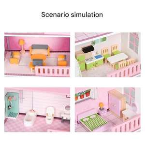 <span class=keywords><strong>Casa</strong></span> <span class=keywords><strong>de</strong></span> <span class=keywords><strong>Muñecas</strong></span> <span class=keywords><strong>de</strong></span> Madera Personalizable <span class=keywords><strong>de</strong></span> Doble Cara en Color Rosa, Juguetes <span class=keywords><strong>de</strong></span> Juego <span class=keywords><strong>de</strong></span> Imitación, <span class=keywords><strong>Casa</strong></span> <span class=keywords><strong>de</strong></span> Princesas, Regalo para Niñas - Product Image 3