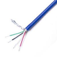 Kabel Multicore 2/3/4/5/6/8/10 Core 26/24/22/20/18 AWG Tembaga Berlapis Timah Terisolasi PE Terlindung 300/500V untuk Timbangan