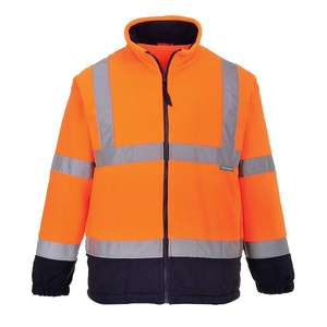 PORTWEST - F301ONR4XL Forro polar azul marino/naranja de dos tonos de alta visibilidad-EAN 5036108143900 ROPA DE TRABAJO DE LA HI-VIS - Product Image 1