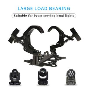 AICPOSE Équipement de scène : Pince de fixation double pliable pour truss, crochet de truss, pince de fixation pour éclairage DJ en aluminium - Product Image 2