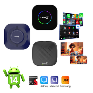 ดองเกิล Qualcomm 6115 Octa-Core ระบบ Android 14 รองรับ Carplay พร้อม Wifi6, GPS, Dual Channel, หน่วยความจำ 8G/128G/64Gb, Mirrorlink, กล่องมัลติมีเดีย Ai สำหรับดู Netflix - Product Image 1