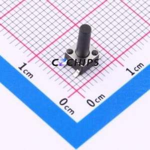 TS010-TBW1EH10.0 Tactile Switch SMD-4P,4.5x4.5mm Switch Single Pole Single Throw Round Button 1.8N Vertical Mount - Product Image 1