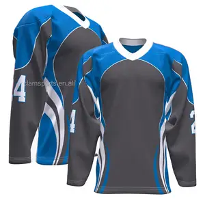 Kleine Moq Groothandel Custom Oversized Ademend Ijshockey Jersey Mannen Ijshockey Nummers Jersey