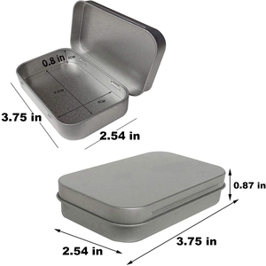 Caja Metálica Personalizada de Hierro y Estaño, Contenedor Cuadrado, Caja de Almacenamiento Metálica para Alimentos/Té/Café/Especias - Product Image 2