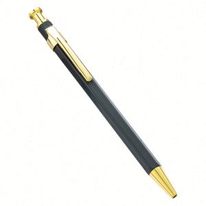 1.0Mm Hexagonal Push-Button Ballpoint Custom Logo Office & Student Writing Hotel Promotional Advertising Gift <b>Pen</b> - Product Image 1