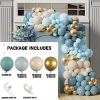 Kit de ballons de fête en gros-Décorations de douche de bébé d'anniversaire de mariage mélange de couleurs ensemble de ballons de fête avec logo personnalisé