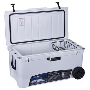 Glacière portable 100L avec roues pour le stockage des aliments, idéale pour le camping et les aventures en plein air - Product Image 2