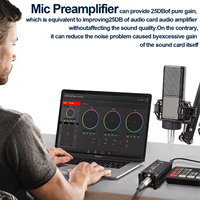 OEM MX2 mikrofon profesional Pream penguat MIK Preamplifier untuk penguat mikrofon dinamis
