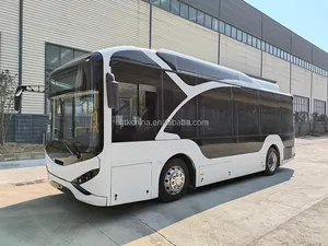 Guangtong nuevo 8,5 M eléctrico 23 asientos autobús urbano de pasajeros 20 plazas automático piso bajo autobús eléctrico público puro personalizado