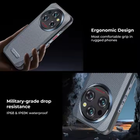 Oukitel Wp35 Smartphone robuste 5g 11000mah 64mp caméra principale Android 14 Nfc 8 + 256gb 6.6 pouces 2k affichage vision nocturne caméra téléphone