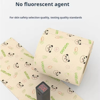 Papier toilette en bambou écologique jetable en gros, 1/2/3/4 plis, naturel, OEM, GSM, prix abordable, rouleau central