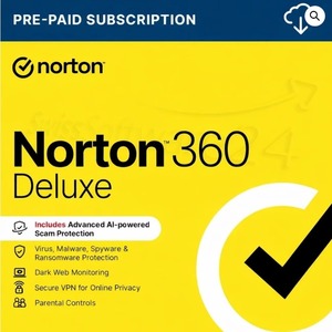 Licencia Global de Software Antivirus <span class=keywords><strong>Norton</strong></span> 360 Deluxe para 5 PC, 1 Año, Envío Rápido por Correo Electrónico a Europa - Product Image 1