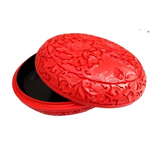 Exquisite Design Collection Chinese Pure Natural Lacquerware Floral Container with Classical Lacquer Finish