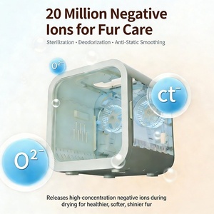 Caixa de Secagem Automática para Animais de Estimação com Controle de Temperatura Inteligente APP de <span class=keywords><strong>70L</strong></span> para Gatos e Cães 360 °   Fluxo de Ar com Íons Negativos, Silencioso e com Desligamento Automático - Product Image 5