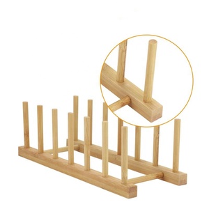 Multifunktions-Küchen geschirr Aufbewahrung regal Bambus Holz <span class=keywords><strong>Display</strong></span> Bambus Tee Kaffeetasse Abtropffläche <span class=keywords><strong>Rack</strong></span> Trocknen - Product Image 1