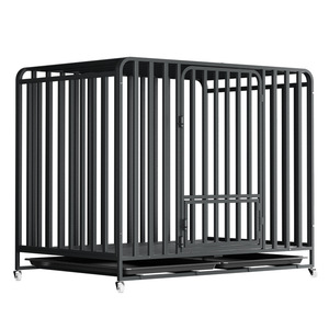 Heavy Duty Stainless Steel Iron Dog Cage Large Foldable Outdoor Kennel Lockable Double Door High Anxiety Pet <b>Crate</b> Wholesale - Product Image 5