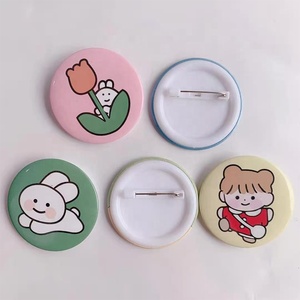 Biểu Tượng Tùy Chỉnh <span class=keywords><strong>Pin</strong></span> Vòng Hình Dạng Nút Huy Hiệu Dễ Thương Tinplate Huy Hiệu Kim Loại Tin Huy Hiệu Nút - Product Image 2