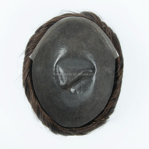 Toupee de Cabello Humano Natural de la India, Duradero, de Múltiples Tamaños, Directo de Fábrica, para Hombres, con Base de Piel Fina, Sistemas Capilares Masculinos, 8*10 Clips, Proveedor Líder - Product Image 1