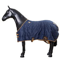 Vente en gros de couvertures professionnelles stables 420D personnalisées de haute qualité, tapis pour équins, sangles de jambe de la côte ouest, couverture pour chevaux