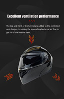 Casque de moto modulaire aérodynamique certifié DOT, coque ABS, casque de course rabattable pour moto de rue avec double visière solaire