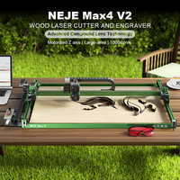 NEJE Max4 V2 E80 Machine de gravure laser haute puissance Défonceuse à bois de bureau 4 axes Machine de découpe laser industrielle
