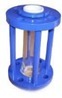 Indicateur de niveau tubulaire en acier doux avec vis de contrôle, en verre borosilicate trempé M.S. Corps de la bride - Product Image 1